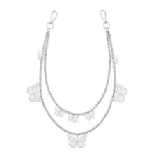 Double Row Butterfly Wallet Chain at Spencer's