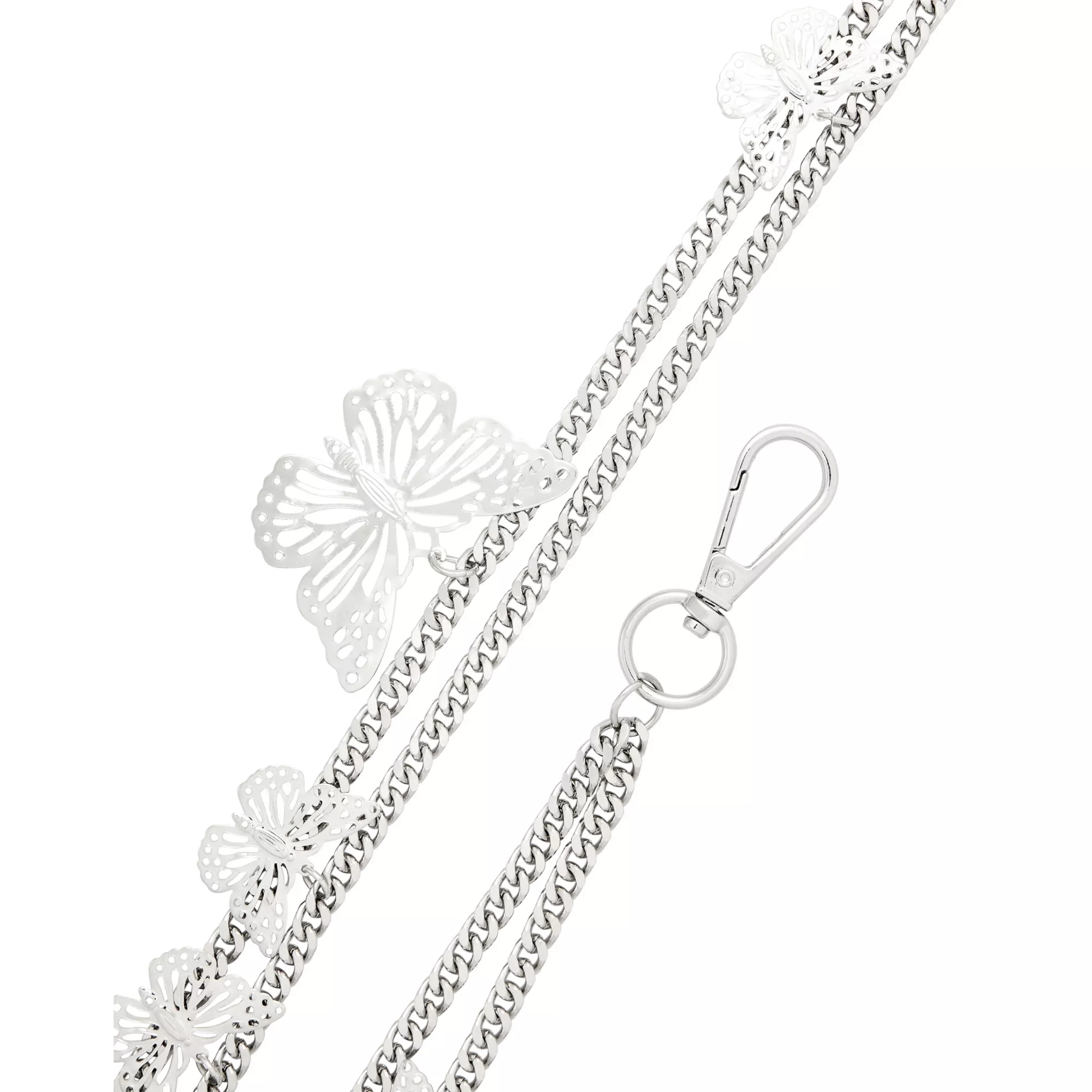2-Row Butterfly Wallet Chain at Spencer's