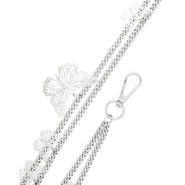 Double Row Butterfly Wallet Chain at Spencer's