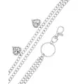 2-Row Heart Wallet Chain at Spencer's