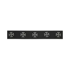 Black and Silvertone Decorative Cross Cuff Bracelet at Spencer's