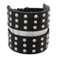 Black Double Buckle Studded Cuff Bracelet at Spencer's
