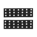 Black Double Buckle Studded Cuff Bracelet at Spencer's