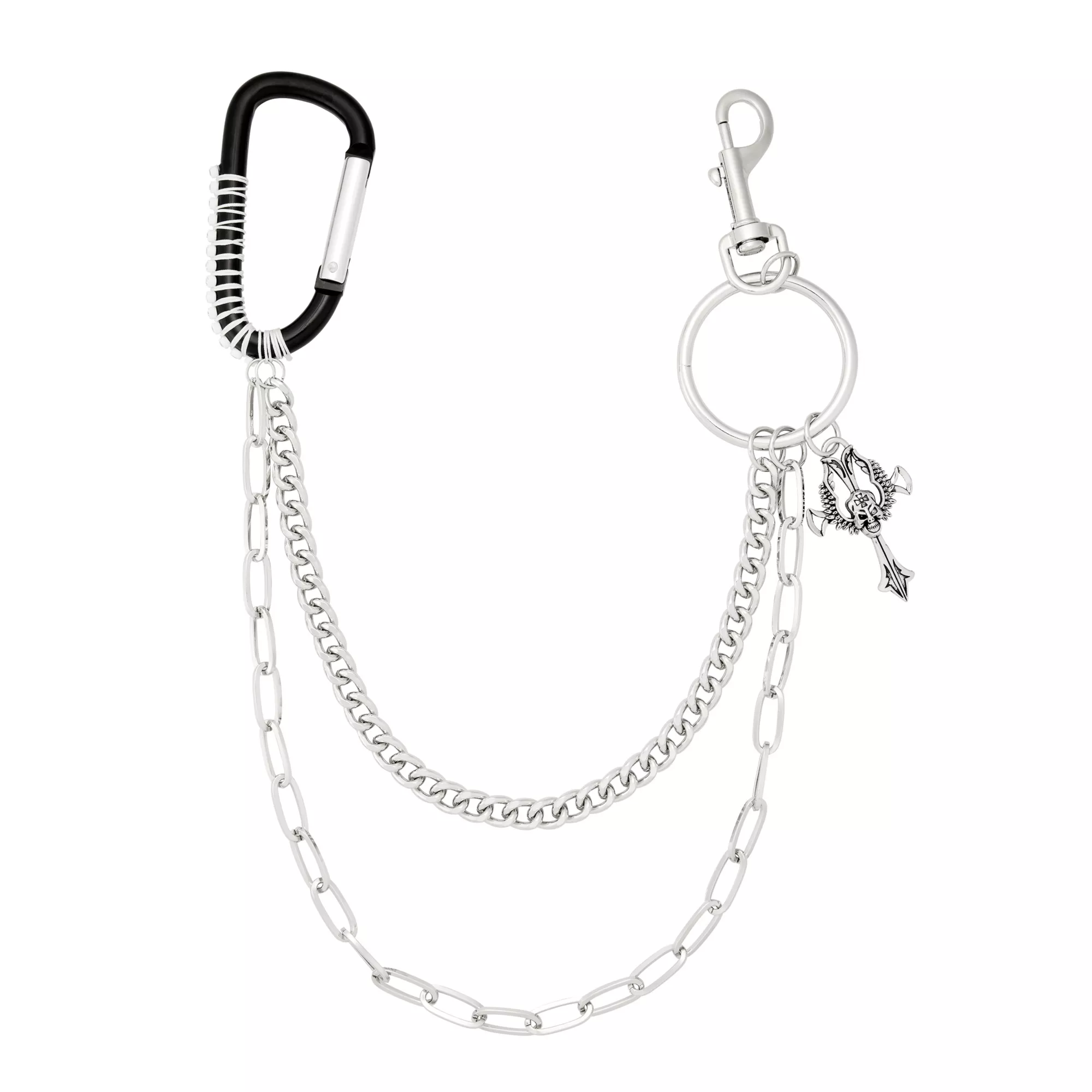 2-Row Carabiner Wallet Chain at Spencer's
