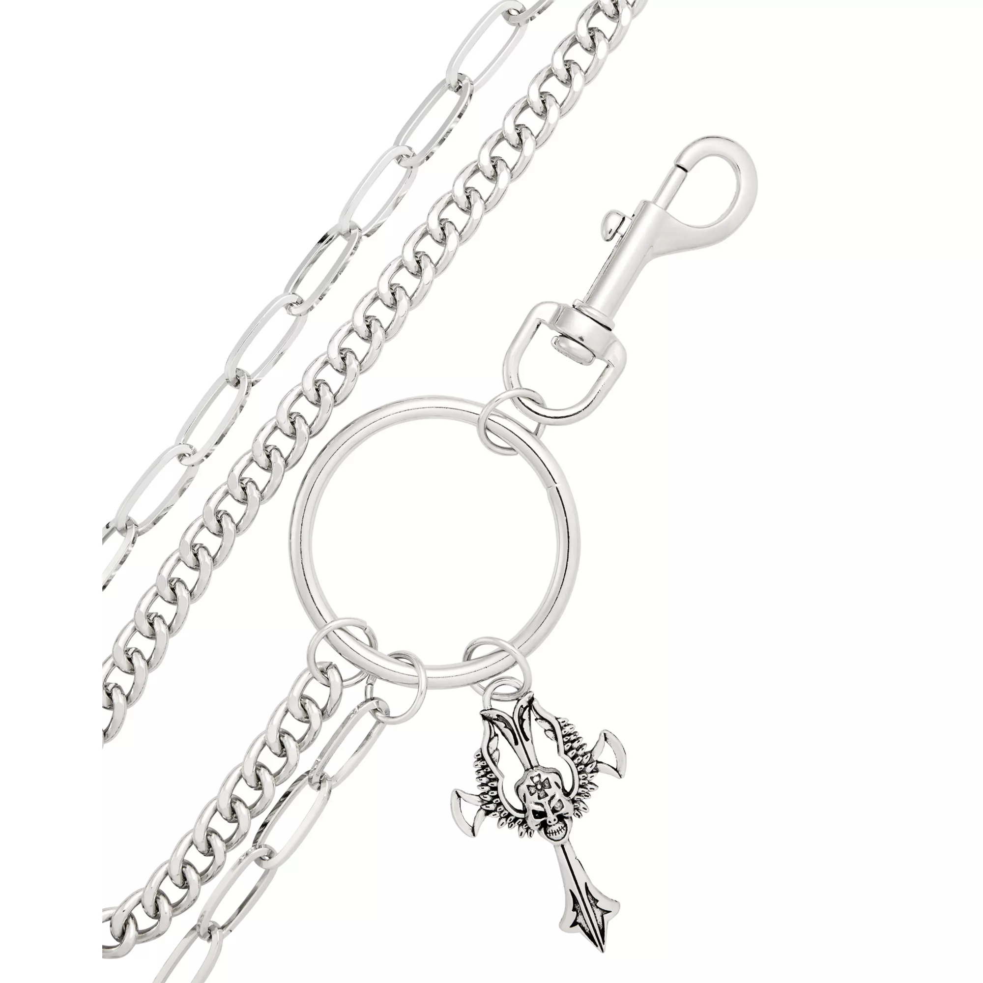 2-Row Carabiner Wallet Chain at Spencer's