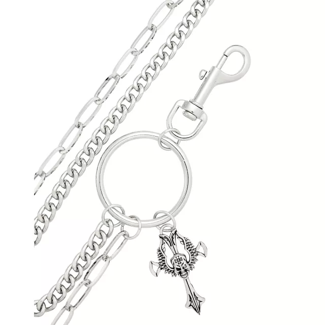 Carabiner Double Row Wallet Chain at Spencer's