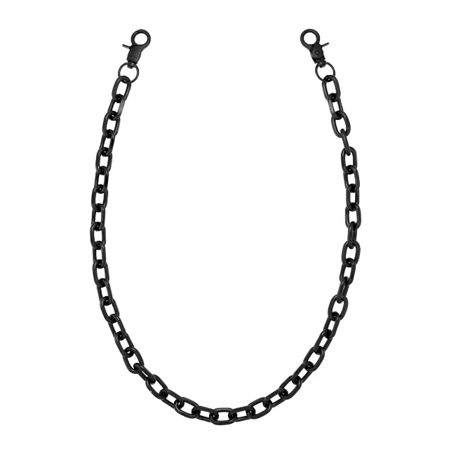 Black Loop Wallet Chain at Spencer's