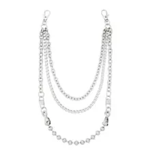 Triple Row Ball Wallet Chain at Spencer's