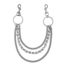 Triple Row O-Ring Wallet Chain at Spencer's