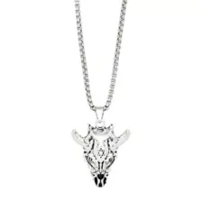 Animal Skull Necklace at Spencer's