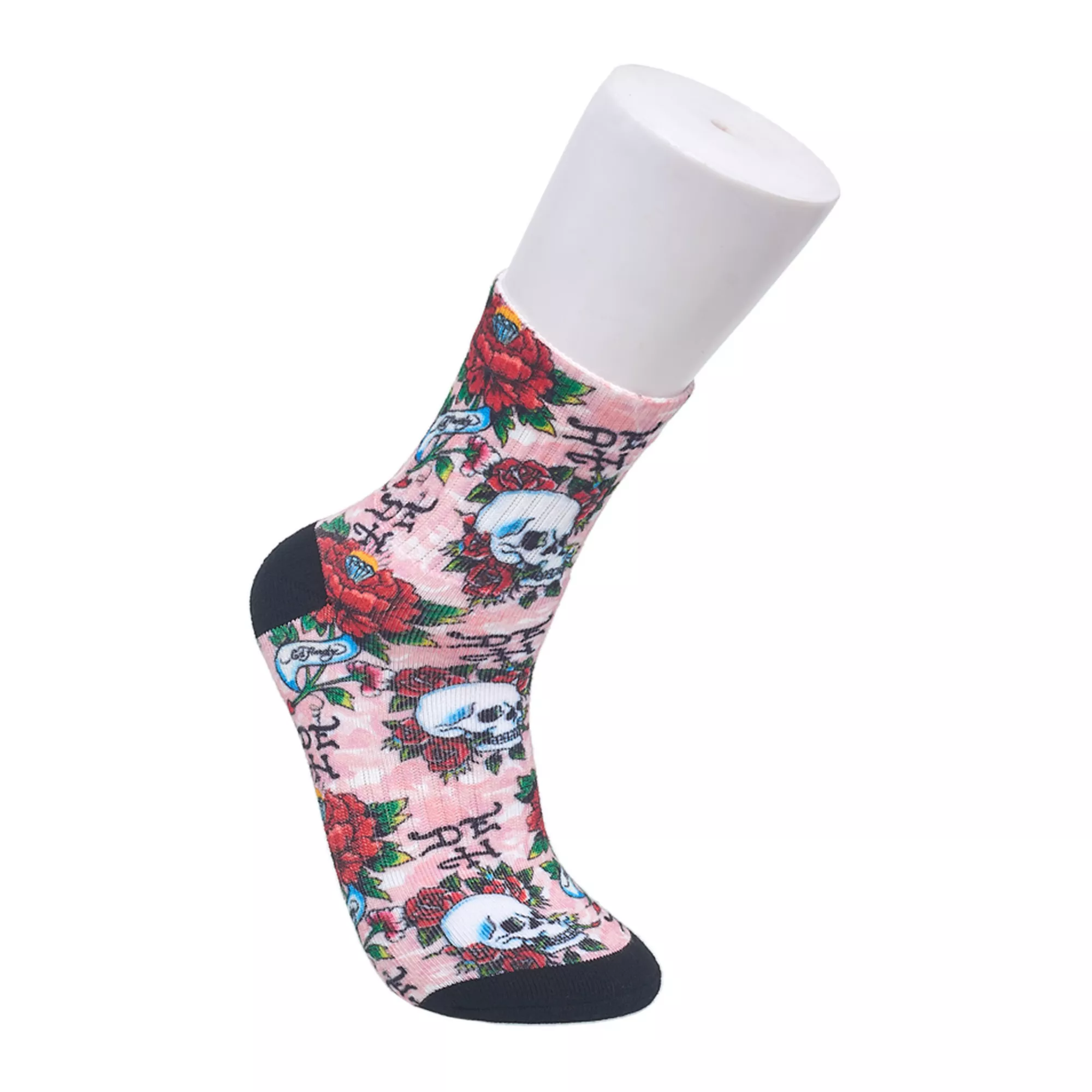 Skull Rose Crew Socks - Ed Hardy at Spencer's