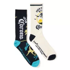 Corona Crew Socks - 2 Pair at Spencer's