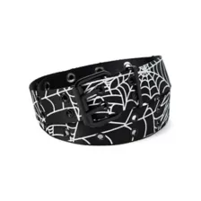 Black and White Spider Web Belt at Spencer's