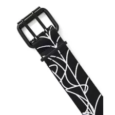 Black and White Spider Web Belt at Spencer's
