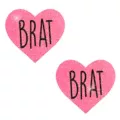 Brat Black Light Pink Heart Glitter Pasties at Spencer's
