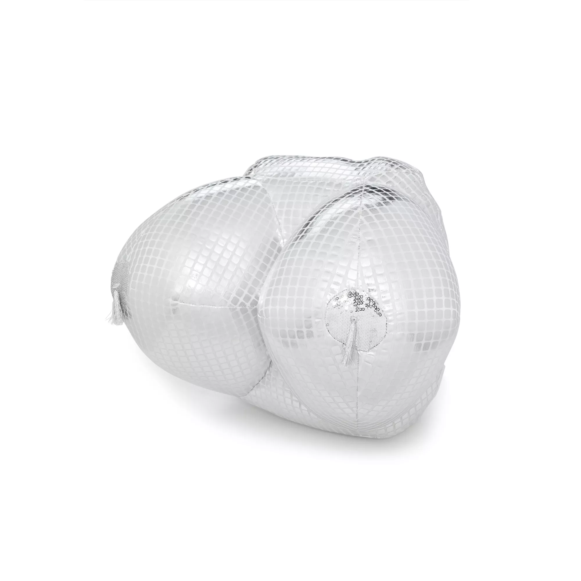 Silver Disco Boobs Pillow at Spencer's