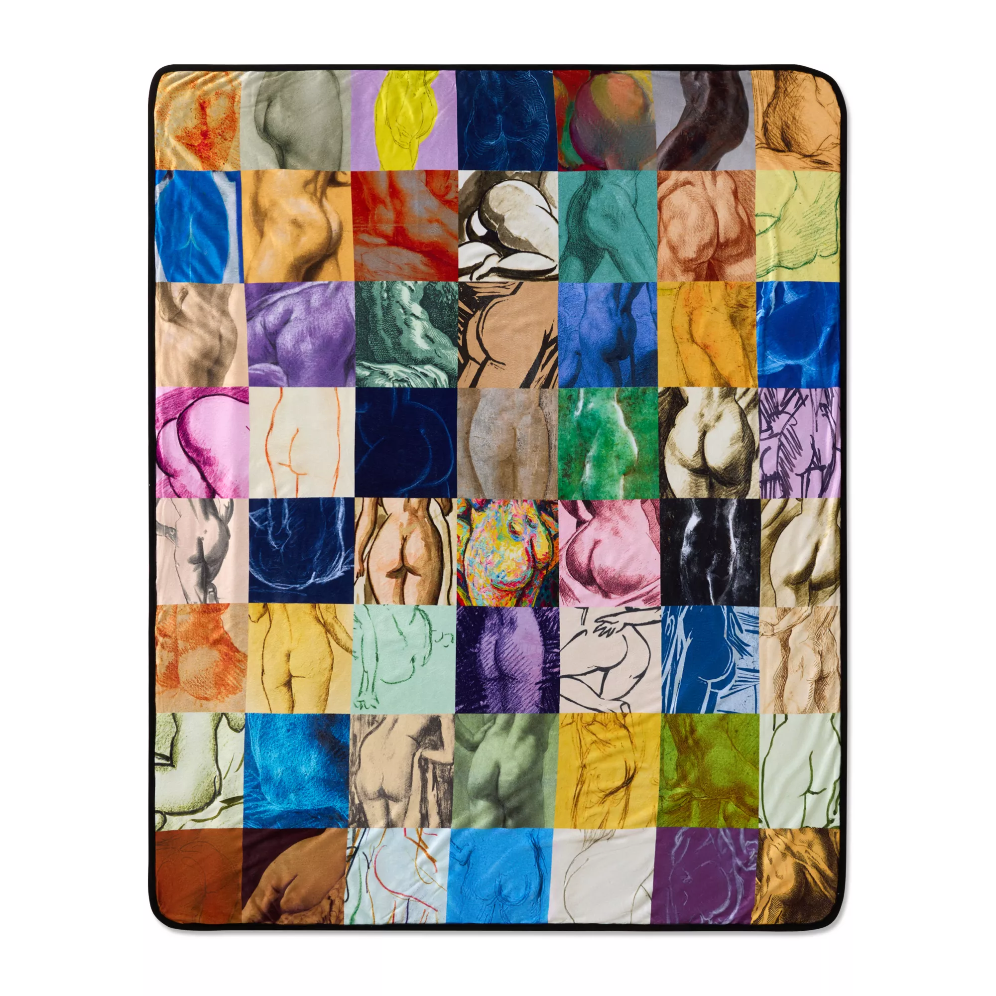 Butts Collage Fleece Blanket at Spencer's