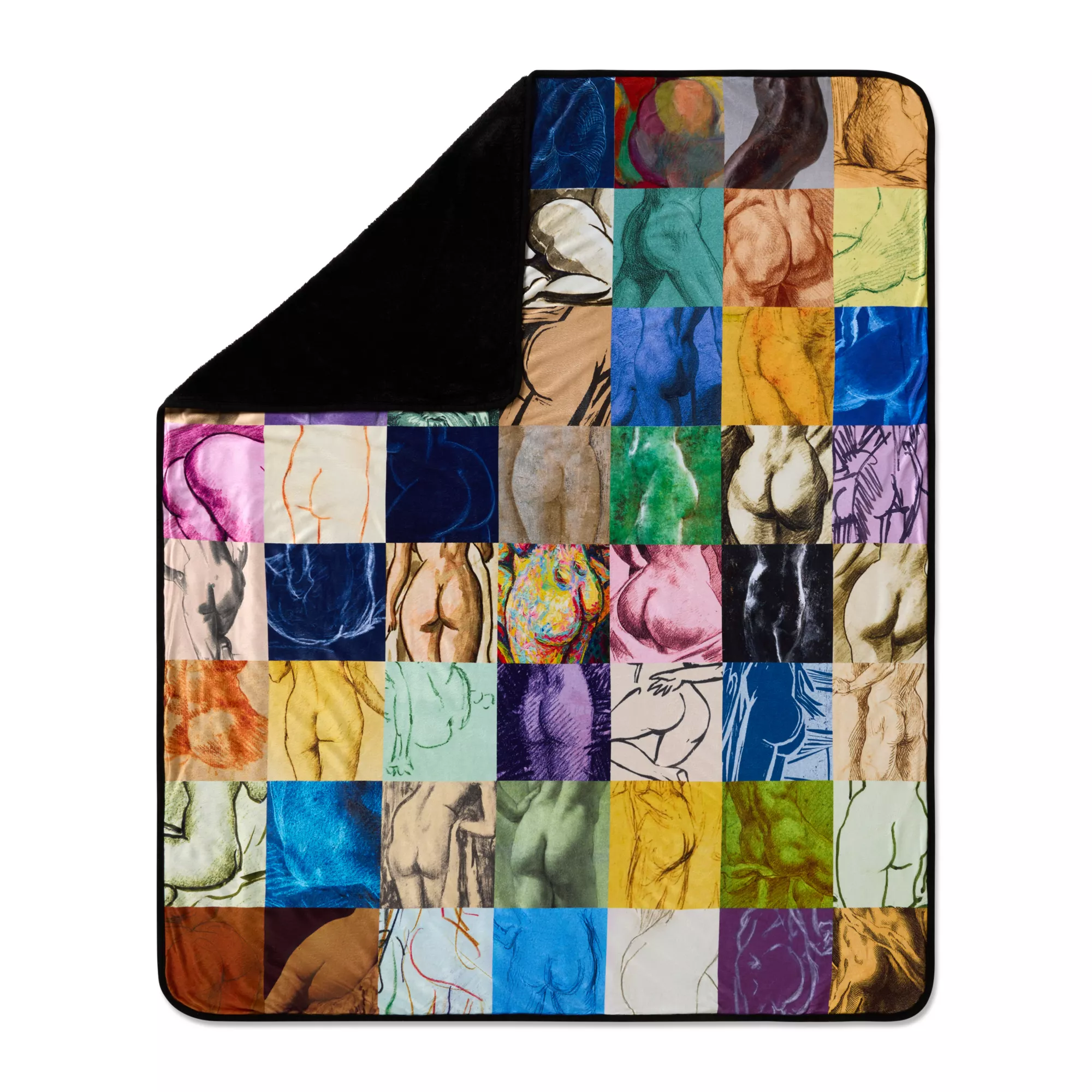 Butts Collage Fleece Blanket at Spencer's