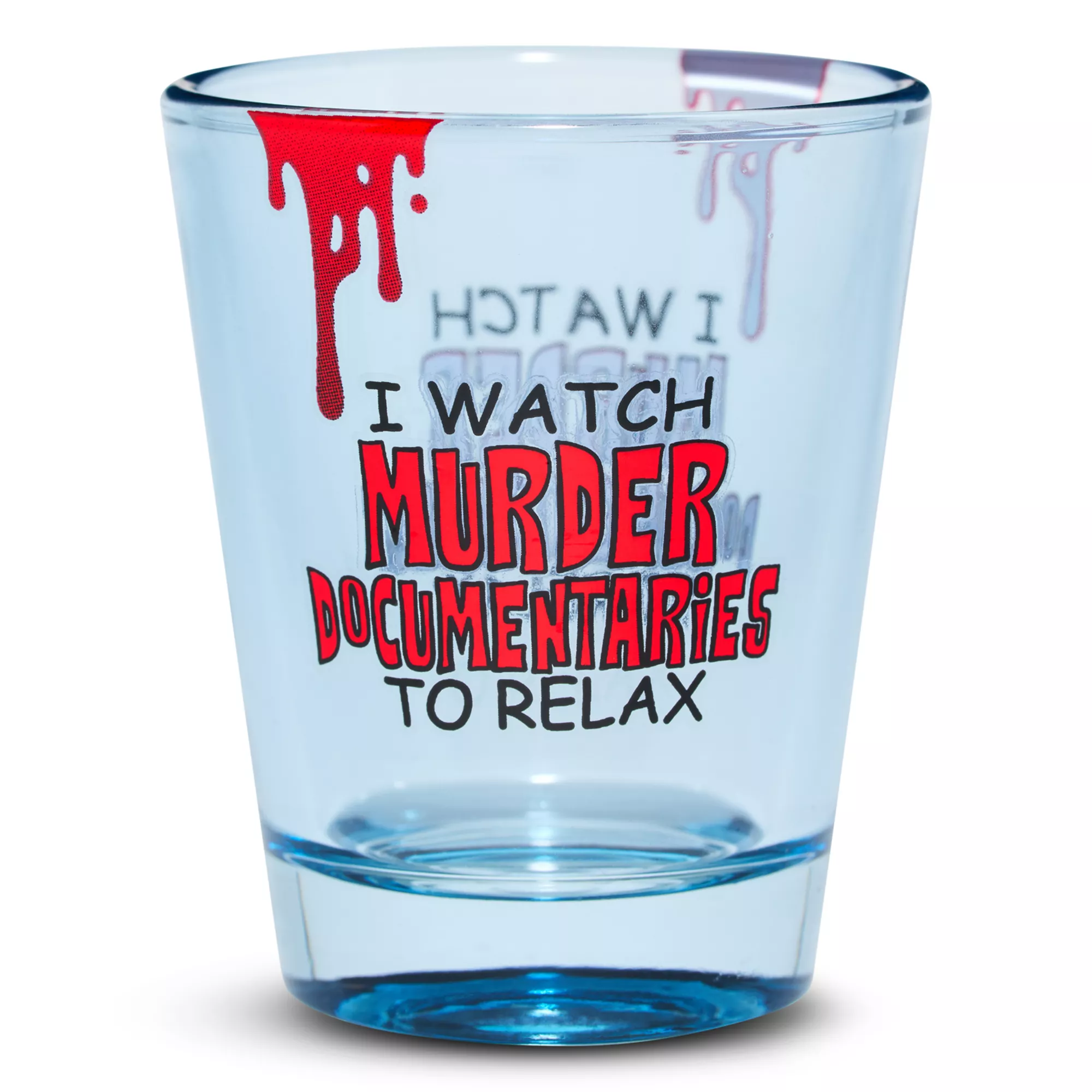 Murder Documentaries Shot Glass - 2 oz. at Spencer's