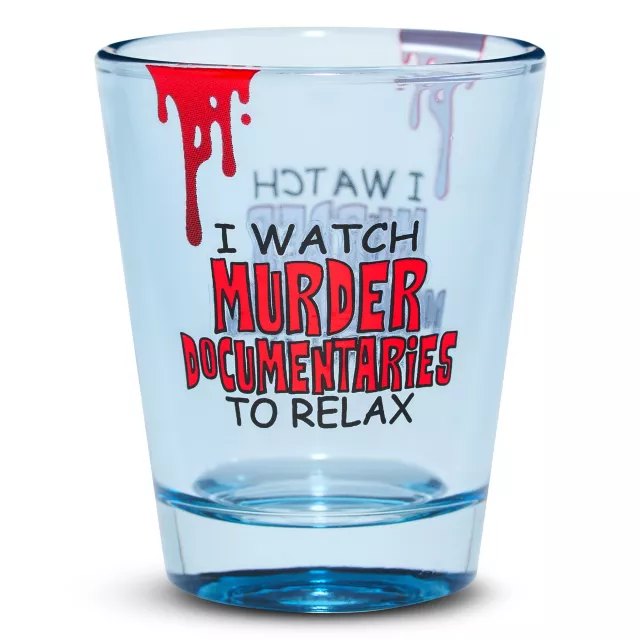 Murder Documentaries Shot Glass - 2 oz. at Spencer's