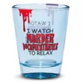 Murder Documentaries Shot Glass - 2 oz. at Spencer's