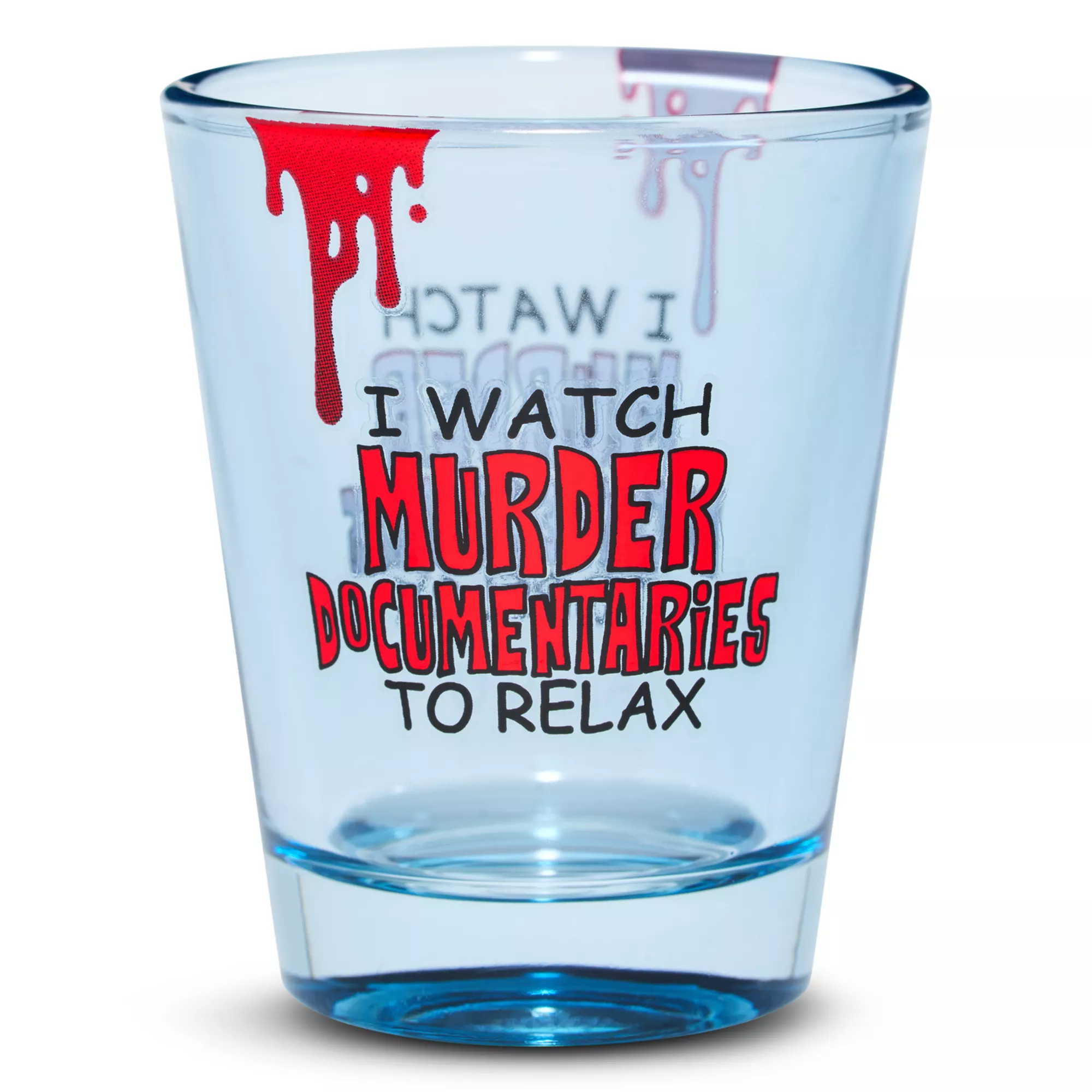 Murder Documentaries Shot Glass - 2 oz. at Spencer's