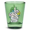 Green Fuck Off Floral Shot Glass - 2 oz. at Spencer's
