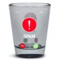 Spam Warning Shot Glass - 2 oz. at Spencer's