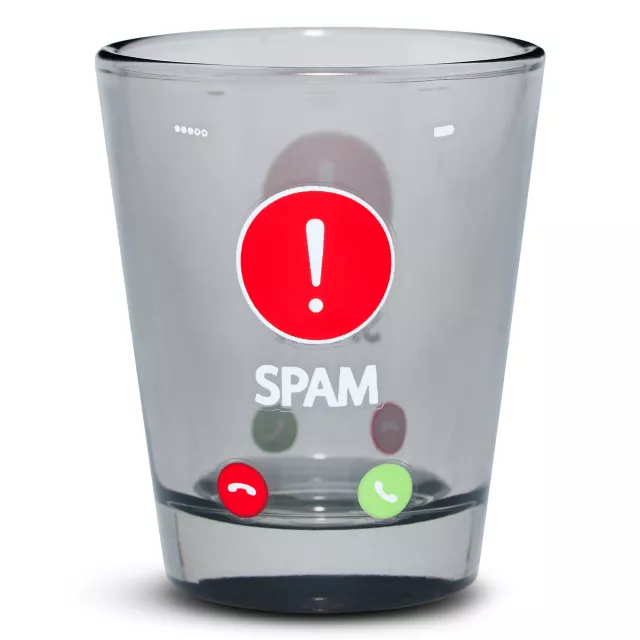 Spam Warning Shot Glass - 2 oz. at Spencer's