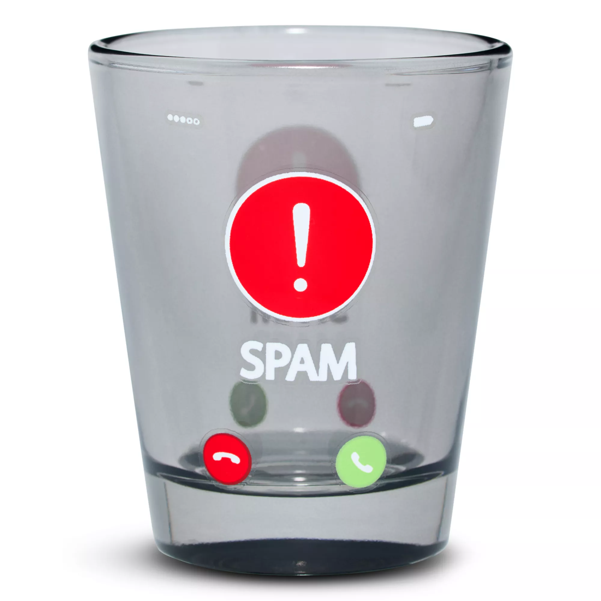 Spam Warning Shot Glass - 2 oz. at Spencer's