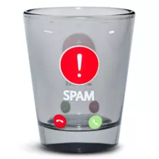 Spam Warning Shot Glass - 2 oz. at Spencer's
