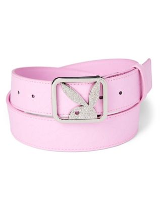 Pink Debossed Playboy Bunny Belt - Spencer