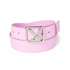 Pink Debossed Playboy Bunny Belt at Spencer's