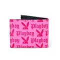 Hot Pink Embossed Playboy Logo Bifold Wallet at Spencer's