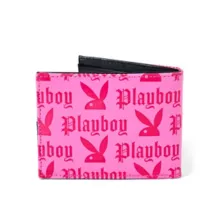 Hot Pink Embossed Playboy Logo Bifold Wallet at Spencer's
