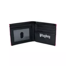 Hot Pink Embossed Playboy Logo Bifold Wallet at Spencer's