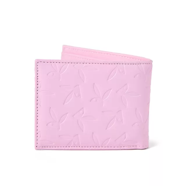 Pink Embossed Playboy Bunny Bifold Wallet at Spencer's