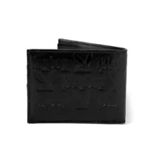 Black Debossed Playboy Bunny Bifold Wallet at Spencer's