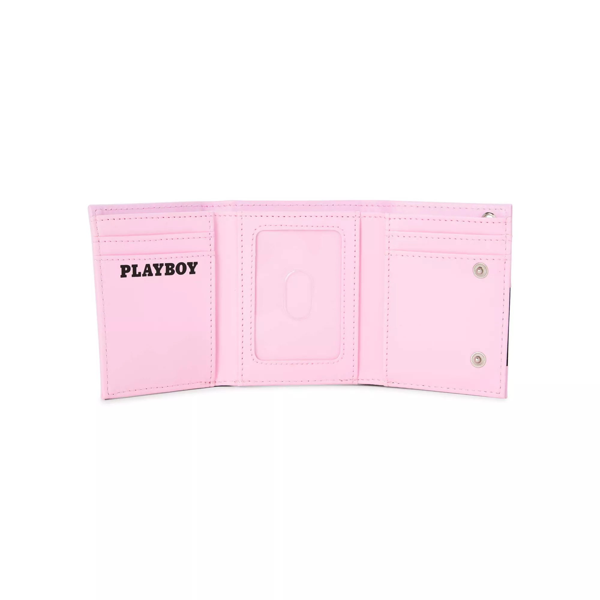Pink and Black Playboy Bunny Chain Wallet at Spencer's