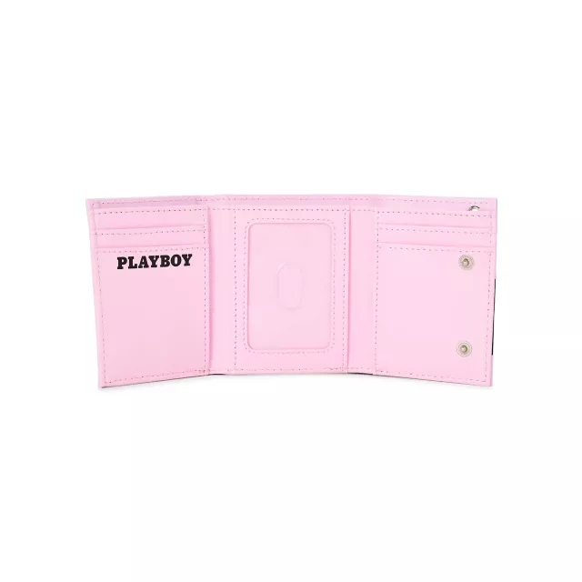 Pink and Black Playboy Bunny Chain Wallet at Spencer's