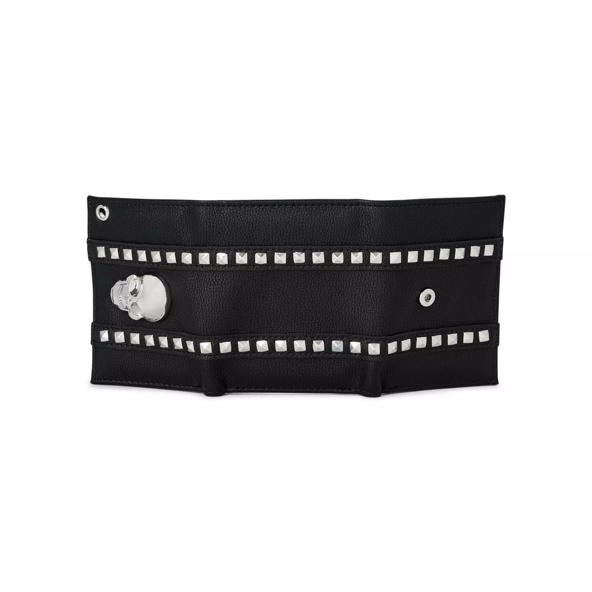 Studded Skull Chain Wallet at Spencer's
