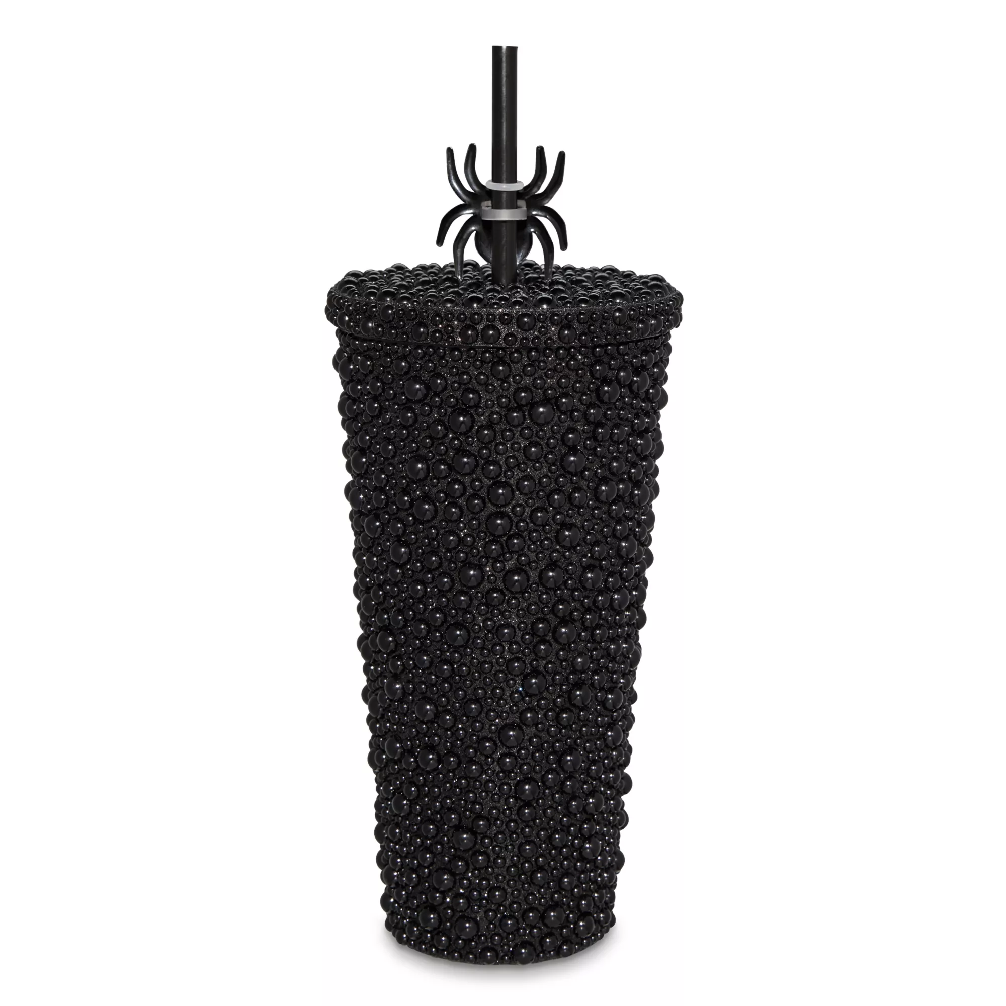 Rhinestone Studded Spider Cup with Straw - 20 oz. at Spencer's
