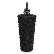 Rhinestone Studded Spider Cup with Straw - 20 oz. at Spencer's