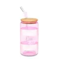 Playboy Lace Glass Cup with Straw at Spencer's