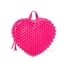 Pink Spiked Heart Mini Backpack at Spencer's