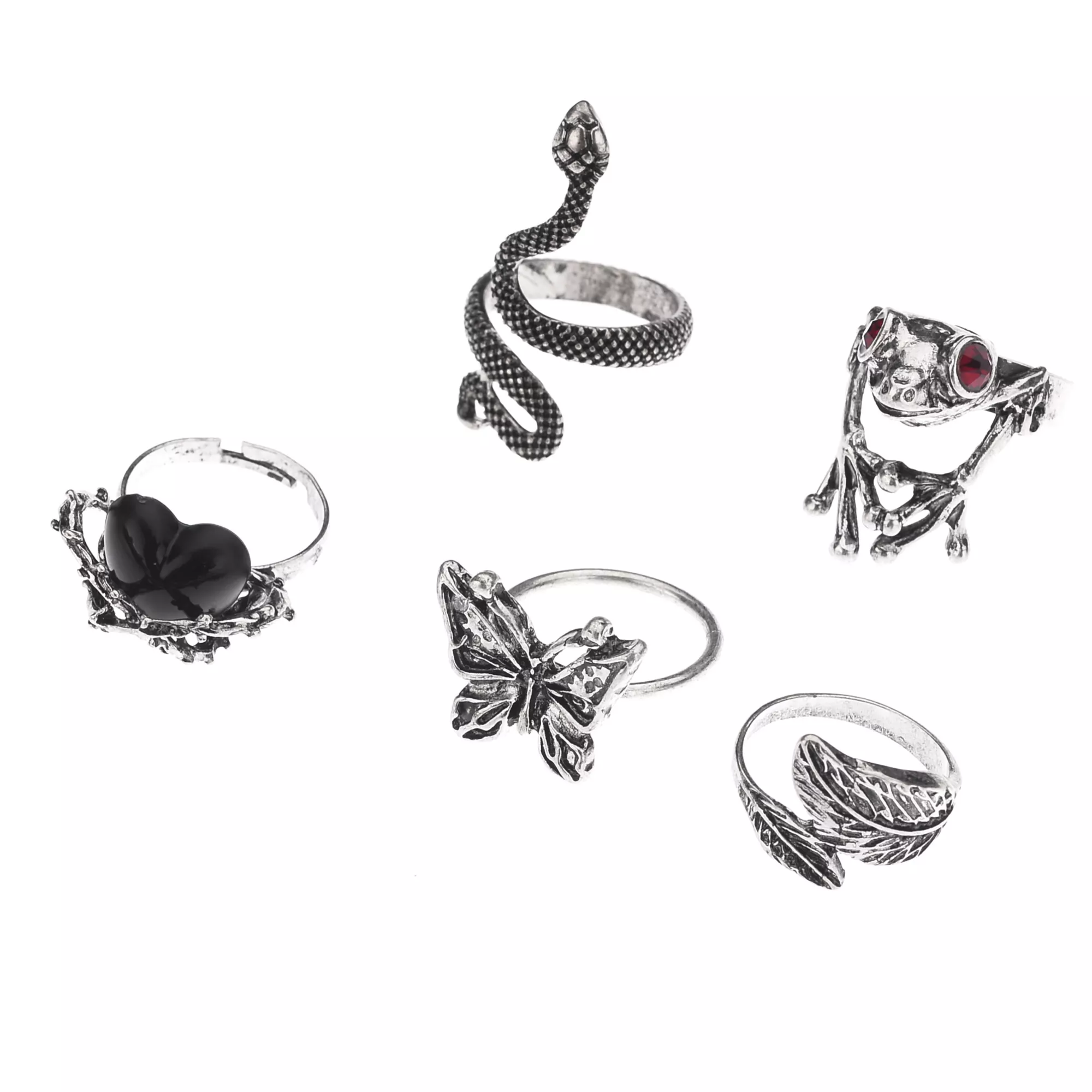 Multi-Pack Animal Rings - 5 Pack