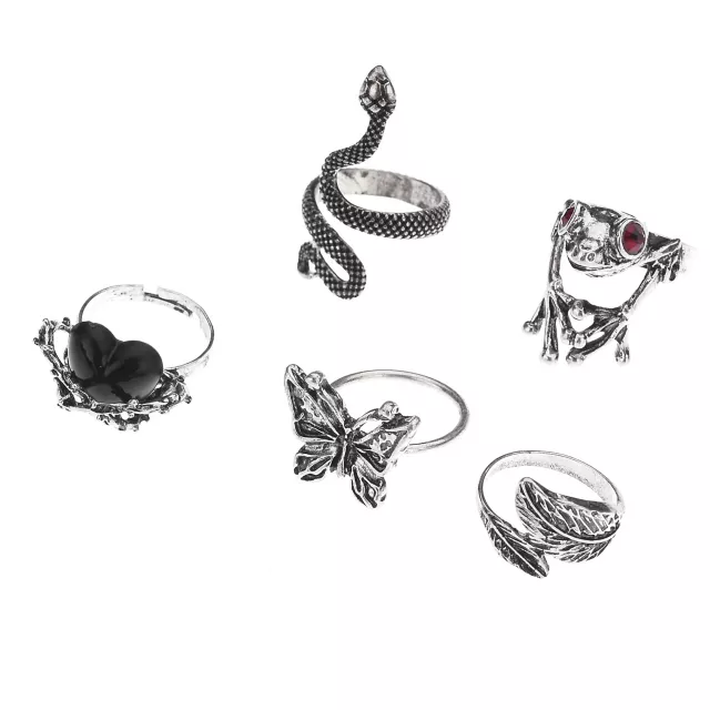 Multi-Pack Animal Rings - 5 Pack at Spencer's