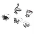 Multi-Pack Animal Rings - 5 Pack at Spencer's