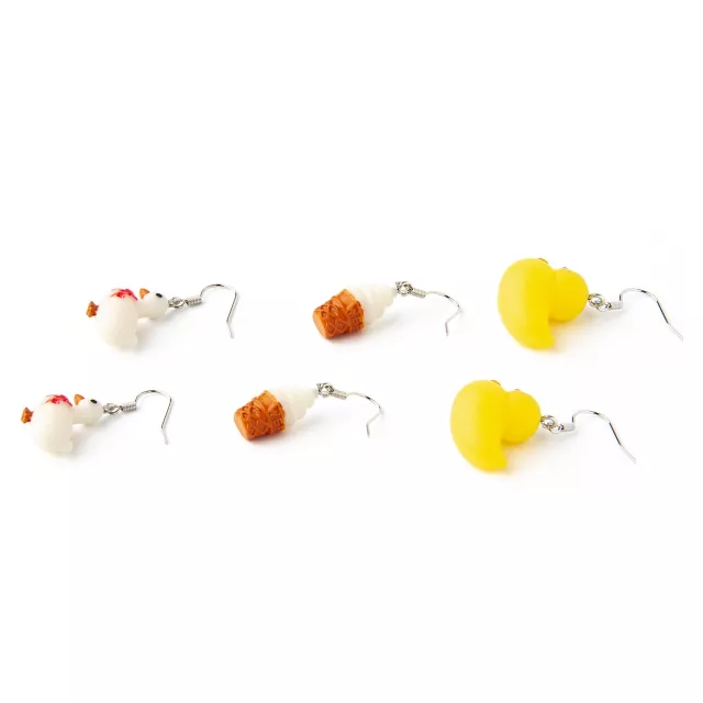 Multi-Pack Duck Ice Cream Goose Dangle Earrings - 3 Pair at Spencer's