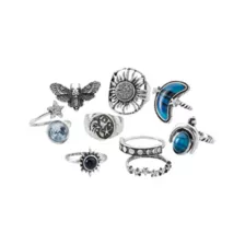 Multi-Pack Celestial Rings - 9 Pack at Spencer's